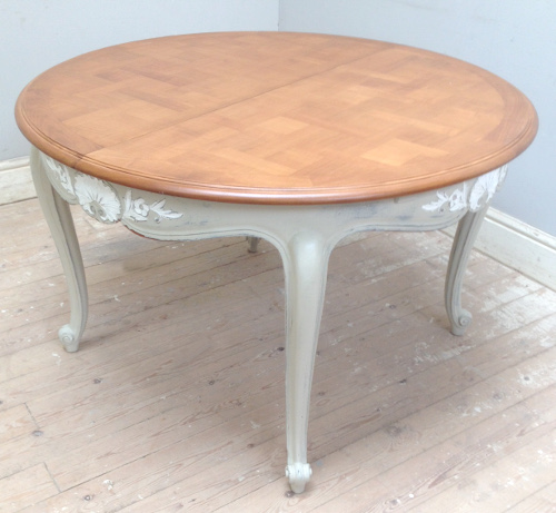 vintage french provencal round dining table